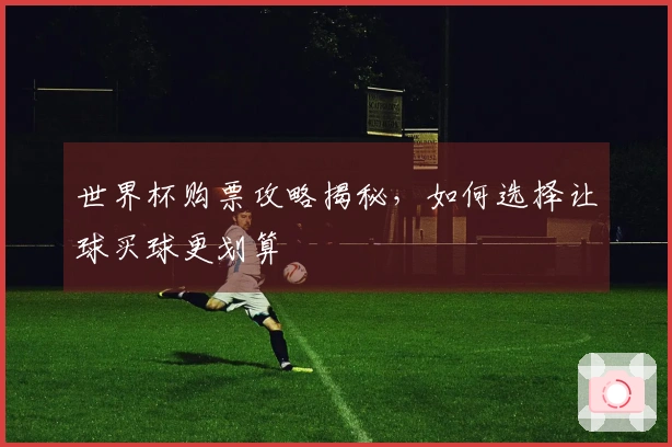 世界杯购票攻略揭秘，如何选择让球买球更划算